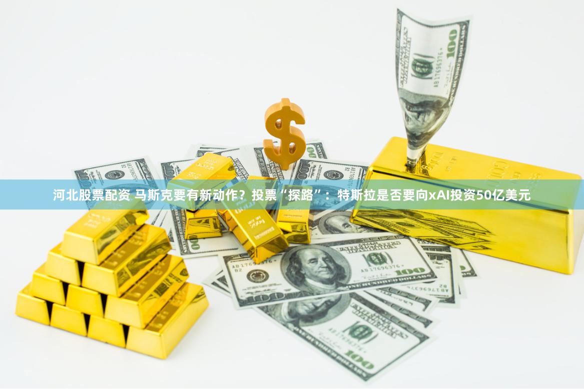 河北股票配资 马斯克要有新动作？投票“探路”：特斯拉是否要向xAI投资50亿美元